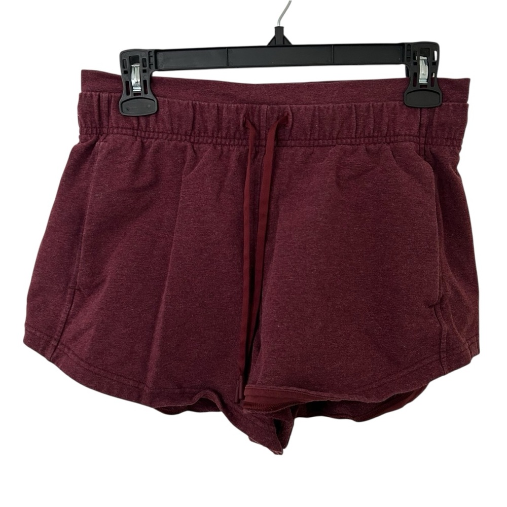 lululemon athletica Burgundy Red Athletic Shorts High-Rise Lounge Shorts Size 4